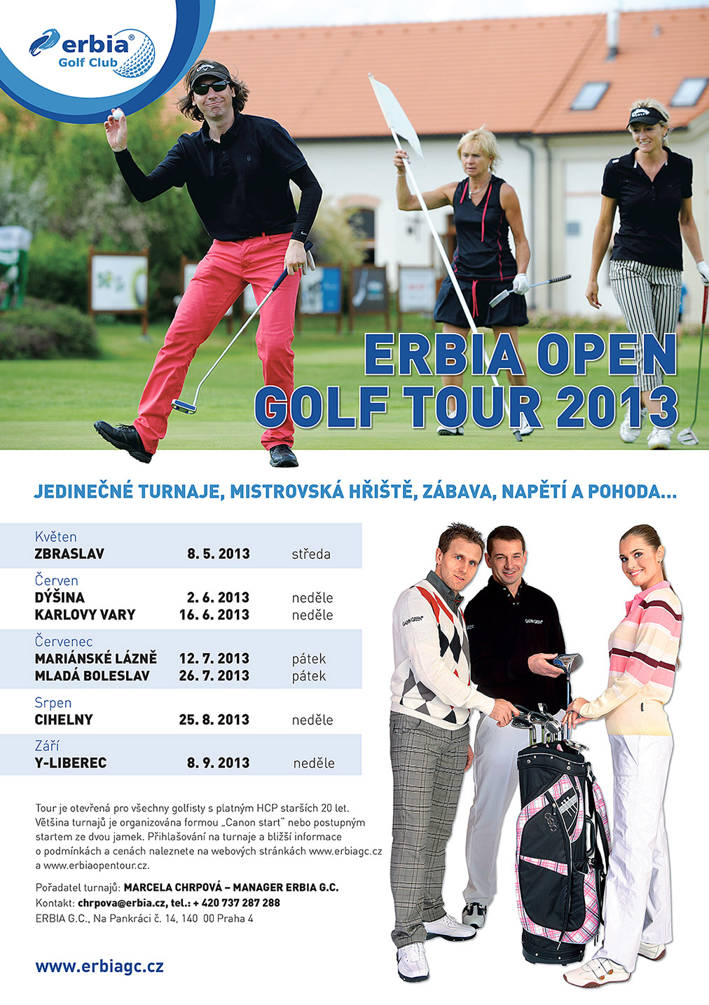 Erbia Golf Club startuje Tour 2013